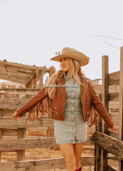 Women’s-Fringe-Burnt-Orange-Leather-Jacket