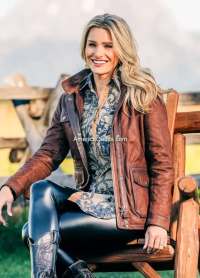 Women’s-Waxed-Suede-Brown-Leather-Jacket