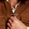Men’s Western Cowboy Suede Brown Jacket