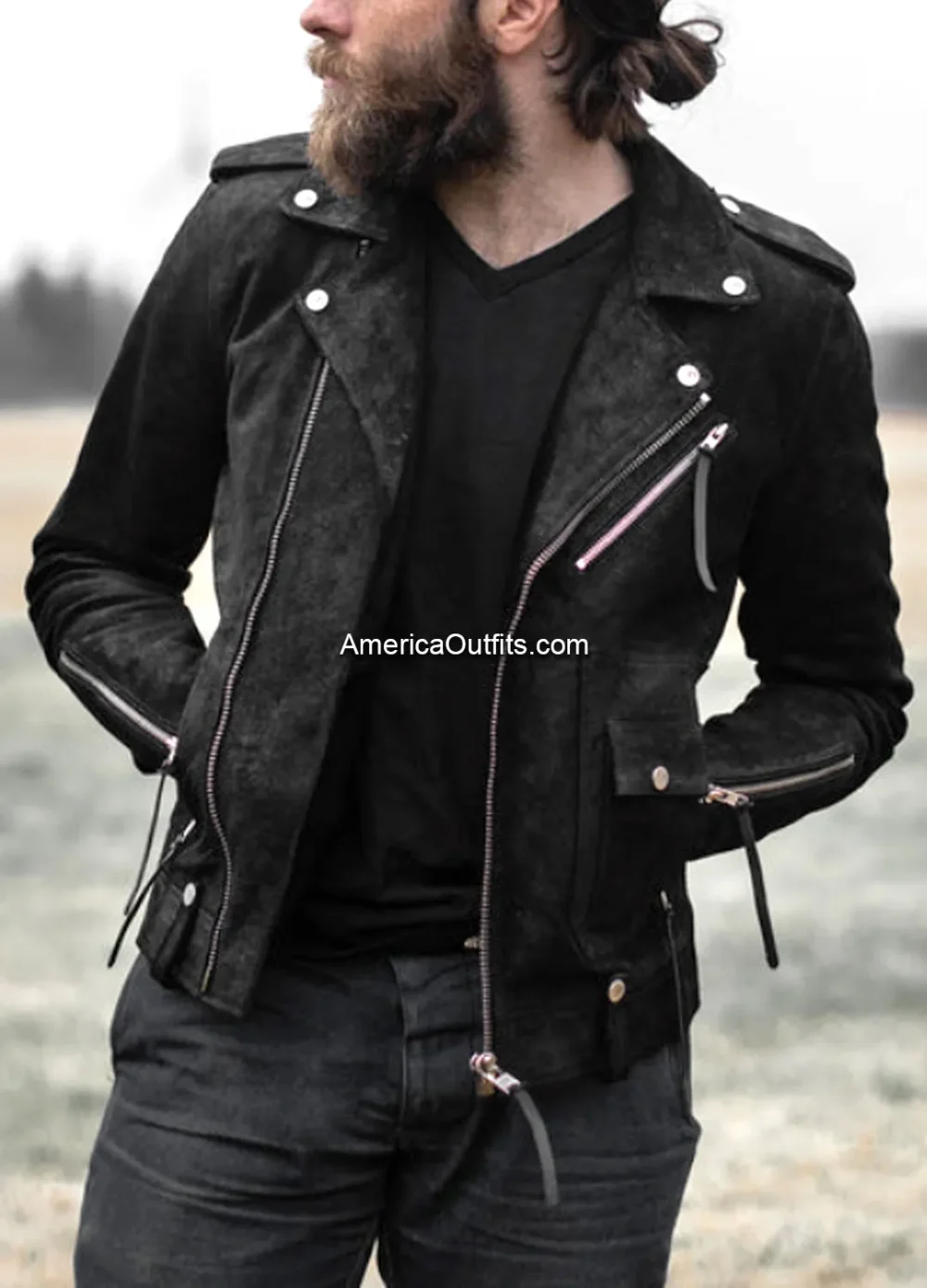 Rock-Ridge-Mens-Black-Cowhide-Biker-Jacket