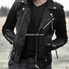 Rock-Ridge-Mens-Black-Cowhide-Biker-Jacket