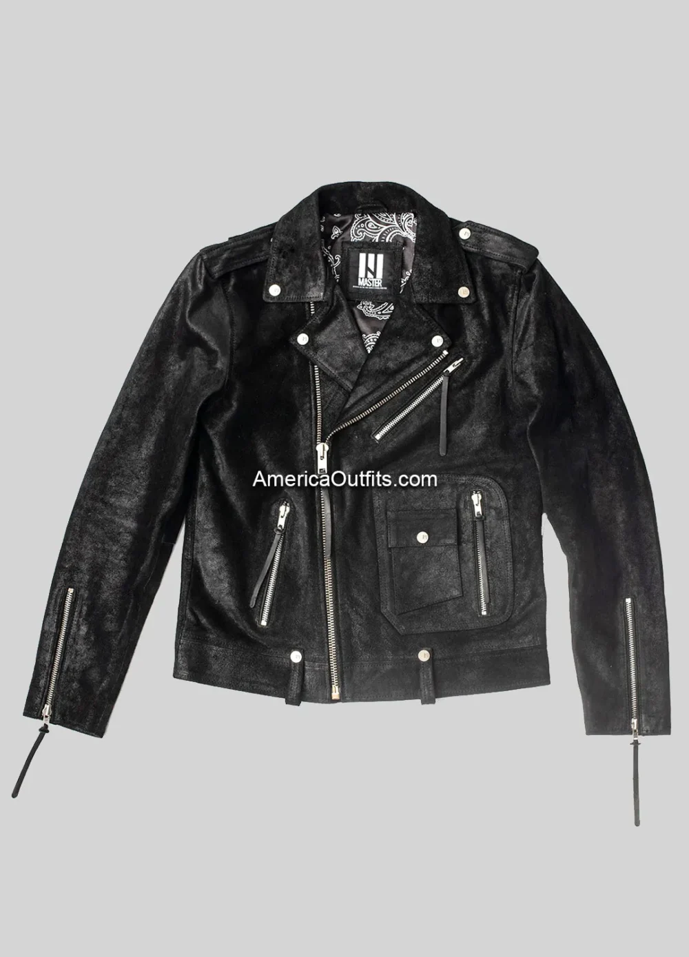 Rock-Ridge-Mens-Black-Cowhide-Biker-Jacket