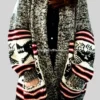Yellowstone-S5-Kelsey-Asbille-Grey-Aztec-Cardigan